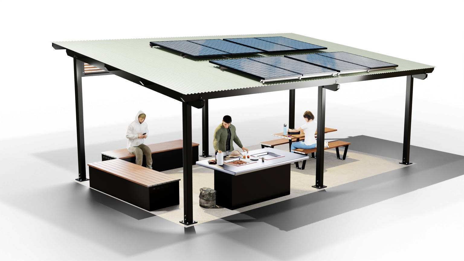 Solar Off Grid BBQ Greenplate